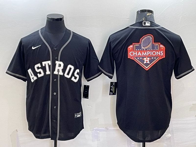 Men Houston Astros Blank Black Game Nike 2022 MLB Jerseys->houston astros->MLB Jersey
